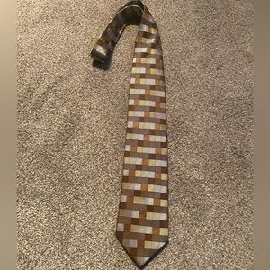 Hermoso New York Brown & Tan Neck Tie